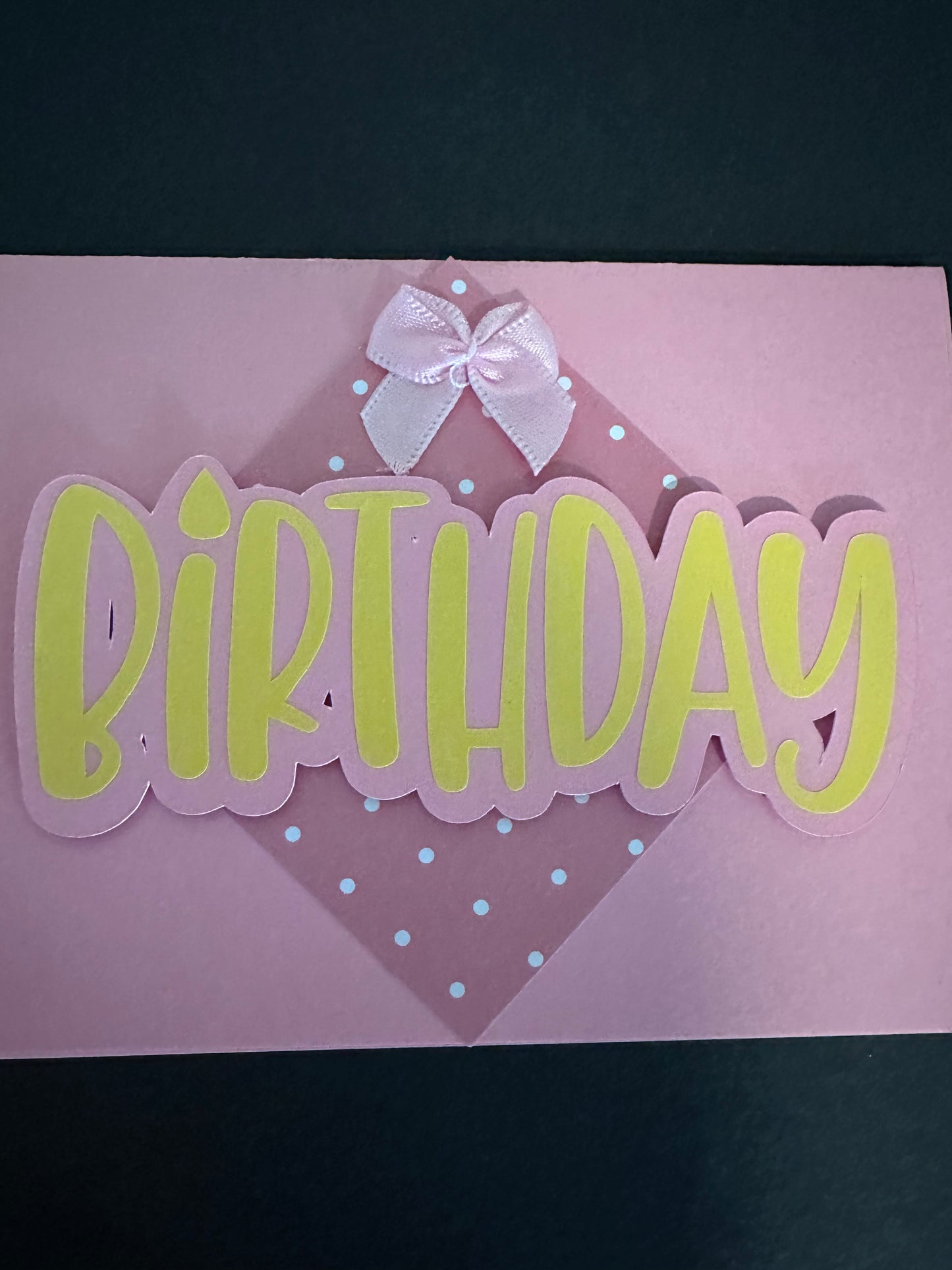 Birthday cards with polka dots