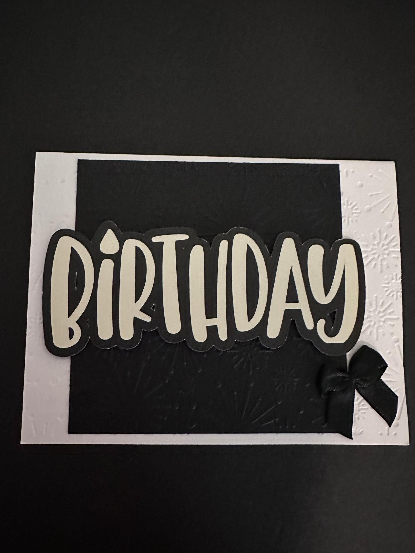 Birthday Cards-Black & Creme theme